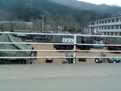 自衛隊の緊急車両（釜石市）